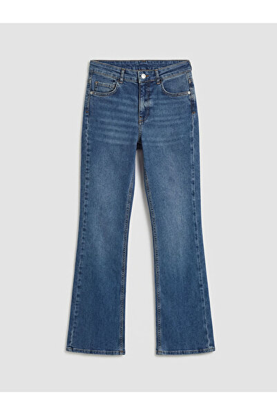 LC Waikiki Γυναικείο τζιν παντελόνι Indigo Flare