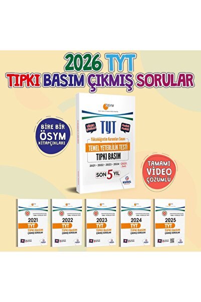 Kurul Yayıncılık 2026 TYT SON 5 YIL TIPKI BASIM 21-22-23-24-25