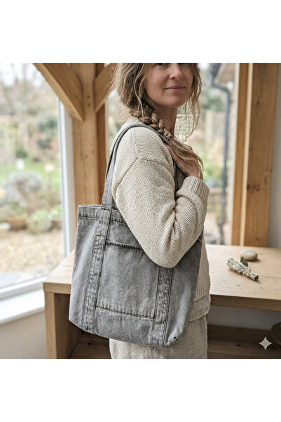 PASSTELL Women's Shoulder Strap Denim/Jean Bag