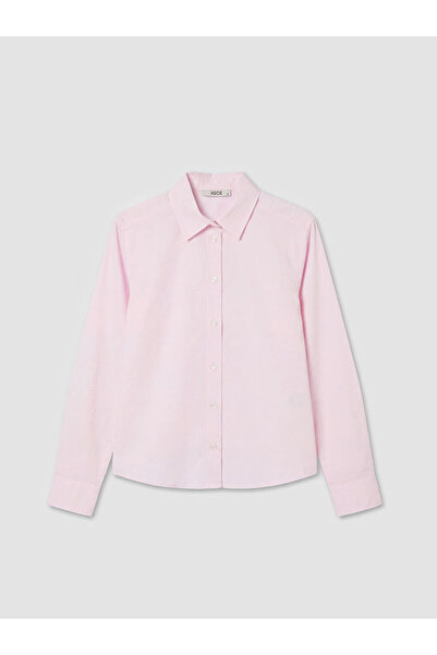 LC Waikiki Pink Poplin Women's Shirt