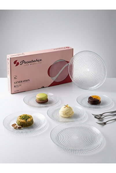 PAŞABAHÇE CAM Paşabahçe generation 6 lı tatlı tabağı