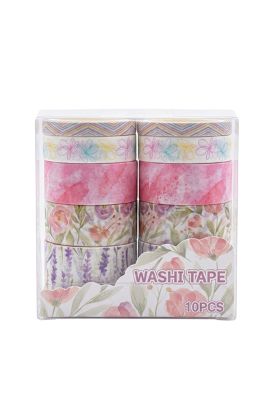 Şehir Online Mağazacılık Set de 10 bucăți de bandă Washi - Bandă decorativă d...
