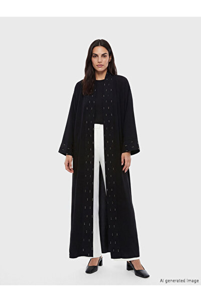 LC Waikiki Esvab • Modern & Distinctive Shawl Roba Collar Stoned Loose Fit Wo...