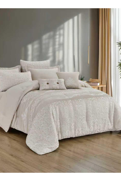 INREST طقم لحاف خفيف من الكشمير مقاس 170 × 230 سم - طقم أغطية سرير فاخر من ال...