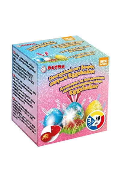 Easterville Set Vopsea de Oua de 3 Culori Ou din Plastic Orez & Manusi pentru...