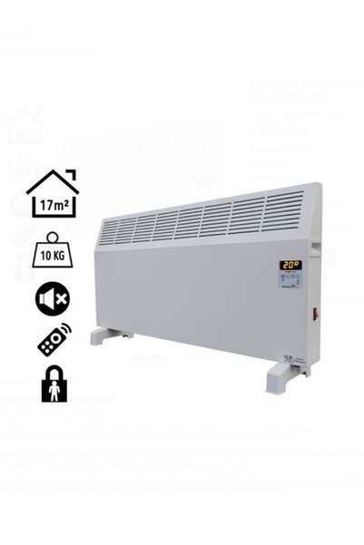 Electro Konfor Konvektör 1500W Dijital Elektrikli Isıtıcı Beyaz