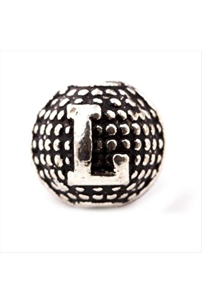 ZERO LAND Nrzsnt 8 mm Metal Letter Metal Prayer Beads (122110) Letter -L