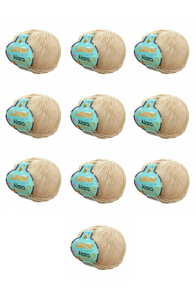 Lanoso Alara Cotton Yarn Pachet de 10 bucăți 50 gr 140 m Bumbac și Acrilic (9...