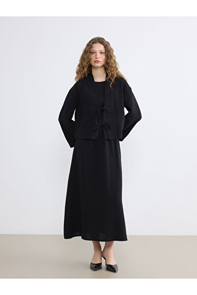 LC Waikiki Shawl Collar Oversize Women's Kimono