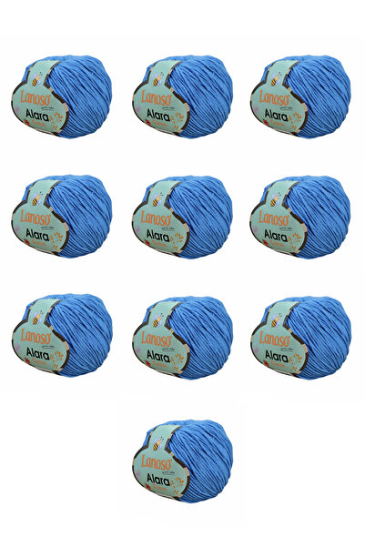 Lanoso Alara Cotton Yarn Pachet de 10 bucăți 50 gr 140 m Bumbac și Acrilic (9...