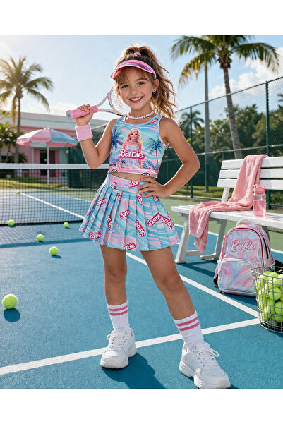 Uğur bebe Set de costume de baie multicolore pentru fete, cu pantaloni scurți...