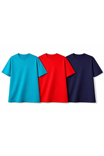 ANATOLIATEKSTILE Set of 3 Premium Plus Size Men's T-Shirts – Soft Cotton, Loo...