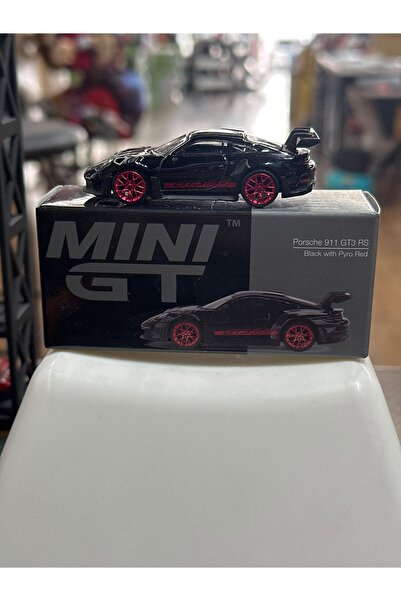 mini gt Porsche 911 GT3 RS Black with Pyro Red