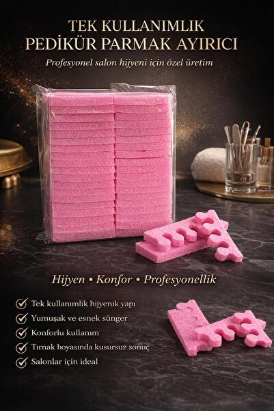 PAWLENCE PEDİKÜR PARMAK ARASI KULLAN AT AYIRICI 50 ÇİFT