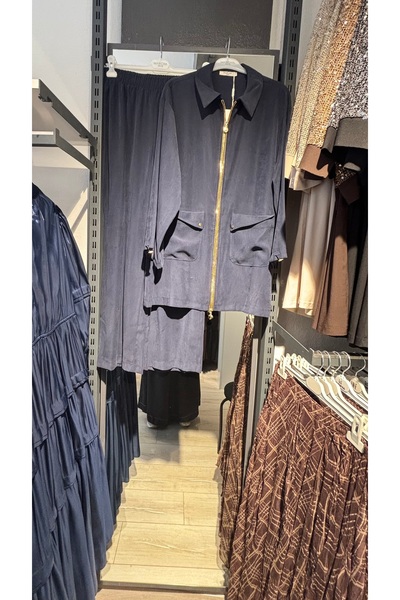 Aryen Zippered Tunic Pants Set