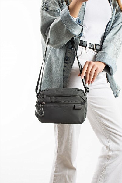 Sanmorris Women's Water Resistant Parachute Fabric 4-Compartment Crossbody Sh...