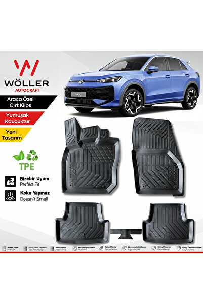 wöller Yeni Volkswagen T Roc Paspas 2026 Sonrası Uyumlu 3d Havuzlu Paspas