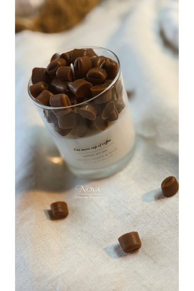 NOVA CANDLE & SOAP Kahve Çekirdekli Soya Mum