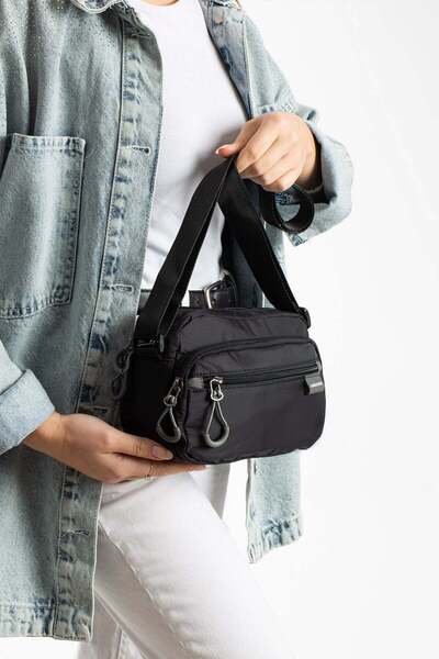 Sanmorris Women's Water Resistant Parachute Fabric 4-Compartment Crossbody Sh...