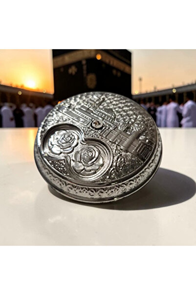 Zey-Al Kabe Motifli Esanslık Kokuluk 6 cm – Misk Kokusu İçin Uygun Hac Umre H...