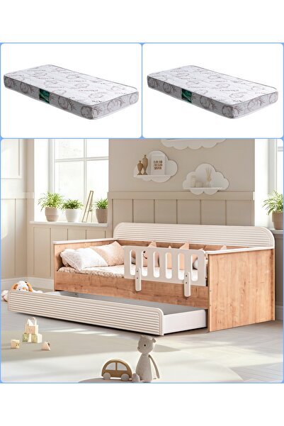 Setay Yavrulu Karyola, Vizyon Yavrulu Montessori Karyola + 2 Adet Comfort Yatak
