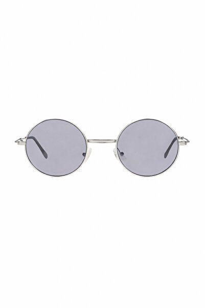 SANCHES Extreme Vintage Round Polarized Silver Sunglasses Smoked Glass Vintag...