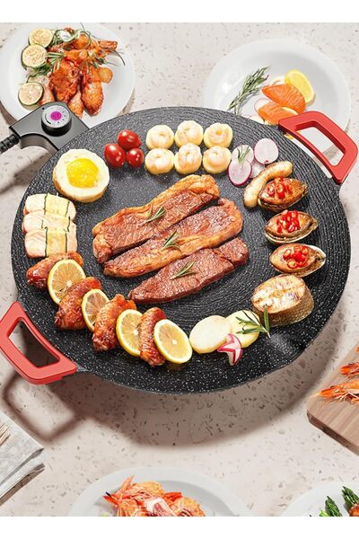 YESMAX Grills Electric Smokeless, Nonstick Electric Griddle for Indoor Use, C...