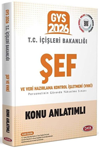 Bi bigelio Data 2026 GYS İçişleri Bakanlığı Şef ve VHKİ Konu Anlatımlı Görevd...