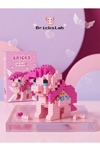 Bricks Unicorn My Little Pony Figür 3D Puzzle Yapı Oyuncağı Koleksiyonluk Dek...