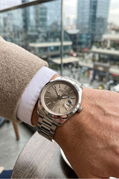 Ferrucci Erkek Kol Saati 41 mm Çelik Kordon Takvimli Şampanya Kadran Saat