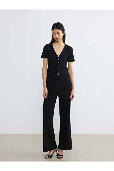 LC Waikiki Shining Store's Glittering Choices Women's Textured Pants with Wai...