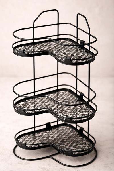 Kitchen Life Adhesive Stainless Metal Multi-Purpose Bathroom Shelf-Organizer,...