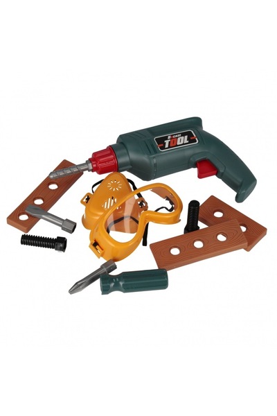 feebocase Set de unelte pentru copii Bocase, trusă de găurit cu accesorii, mu...