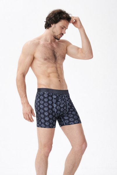 Mercan Comfortable Boxer with Star Pattern - Shine Like the Stars