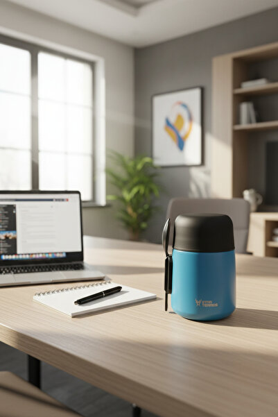 Star Termos 500 وعاء طعام حراري بغطاء محكم الإغلاق وملعقة، وعاء طعام حراري لل...