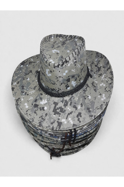 moda nokta Summer Foldable Tie-On Mesh Fisherman Hunter Safari Trilby Hat Cam...