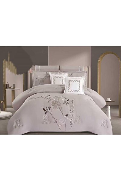 LORE طقم مفرش نفرين صيفي دانتيل راقي وجودة عالية 8 قطع مقاس 240*260 سم