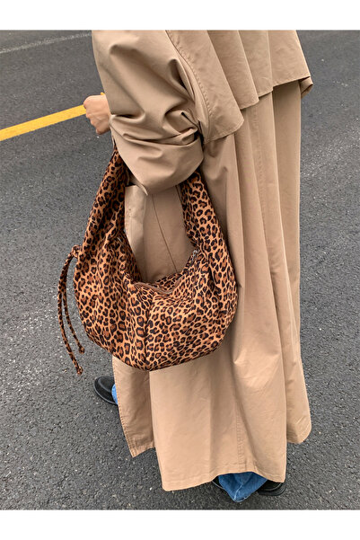 Take Two By Styli Leopard Print Zip Closure Shoulder Bag