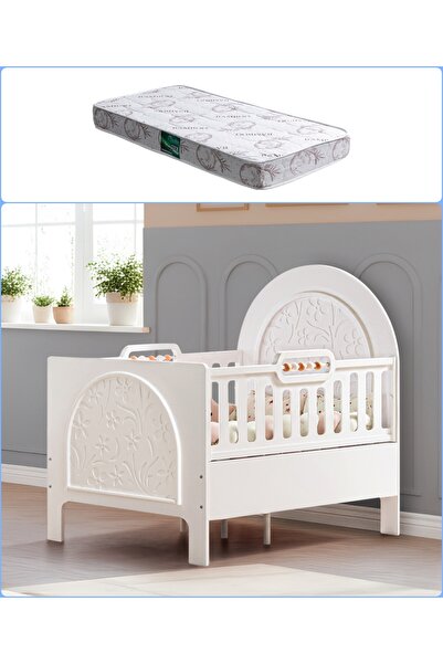 Setay MDF Beşik, Garden Büyüyen Beşik 90x130 - 1 Adet 90x130 Comfort Yatak