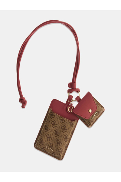 Guess Phone Strap with Earphone Compartment Women's Pink Keychain Pw7563P6226...