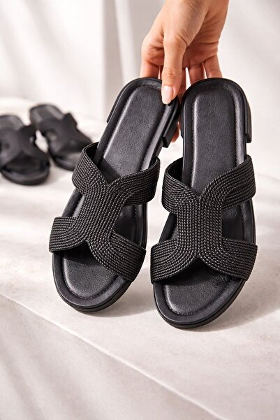 Slipcat Women's Straw-Looking Strappy Beach Balcony Casual Slippers Comfortab...