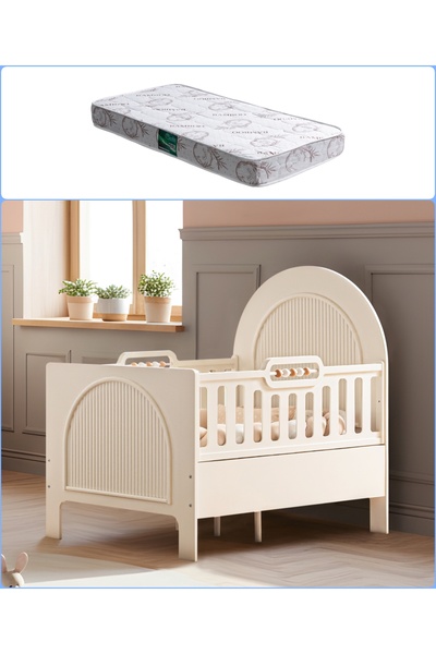 Setay MDF Beşik, Athena Büyüyen Beşik 90x130 - 1 Adet 90x130 Comfort Yatak