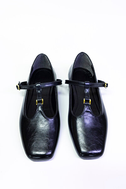 azza shoes LAVİN GOLD TOKA DETAYLI KIRIŞIK MAT KÜT BURUN ŞIK VE RAHAT GÜNLÜK ...