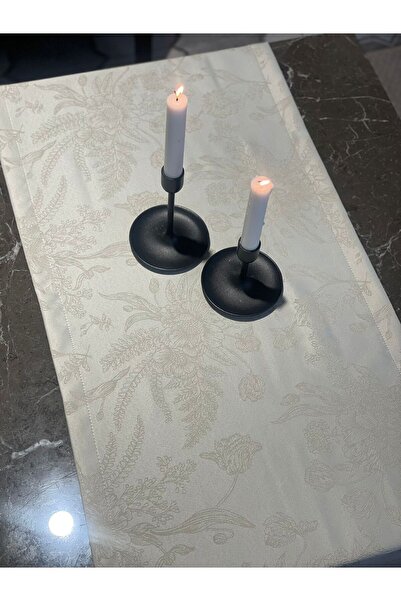 Lucien Home Flower Pattern Jacquard Table Runner