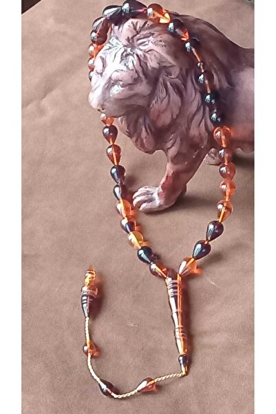 SUGÜLİNSHOP & HANDMADE JEWELRY سبحة خرز العنبر الطبيعية المضغوطة طراز دلايب
