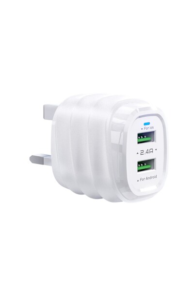 Bavin PC532E 2.4A Dual USB Fast Charging Mobile Phone Wall USB Charger