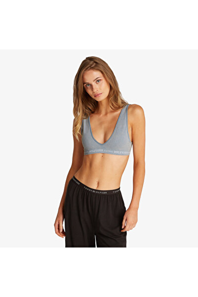 Tommy Hilfiger Rp Triangle Kadın Mavi Bra