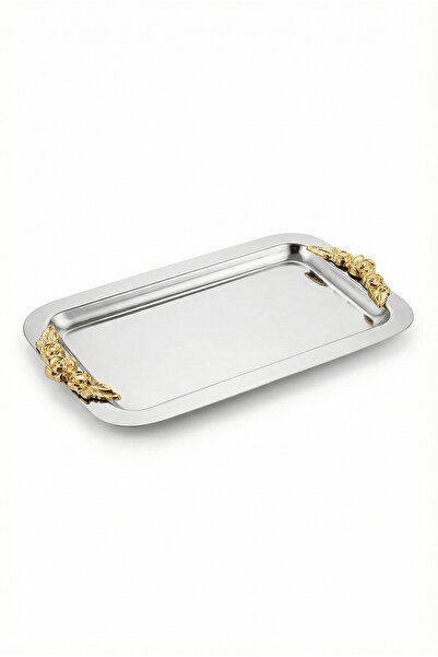 AKSESUAR EVRENİ Nulenda Silver Gold Ornament Detailed Kayak Coffee Presentati...