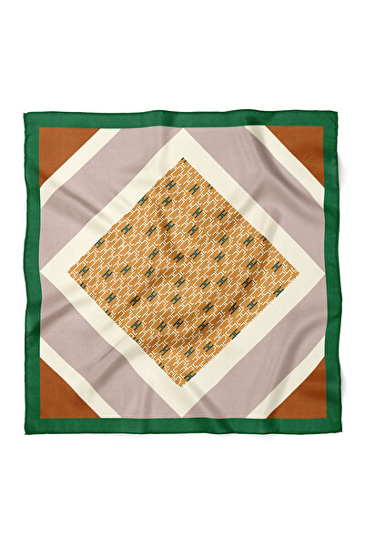 nehir eşarp Bandană cu model geometric 70x70 cm