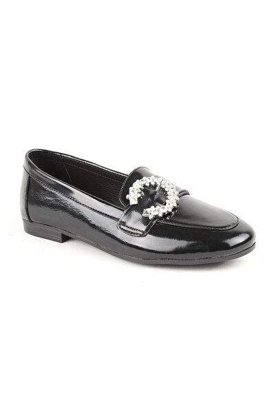 Libero L081.24214 Black Shiny Patent Leather Thermo Sole Women's Stylish Loaf...